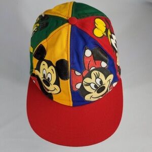 Vintage GOOFEY’S HAT CO Disney COLORFUL SnapBack Hat with Disney Characters